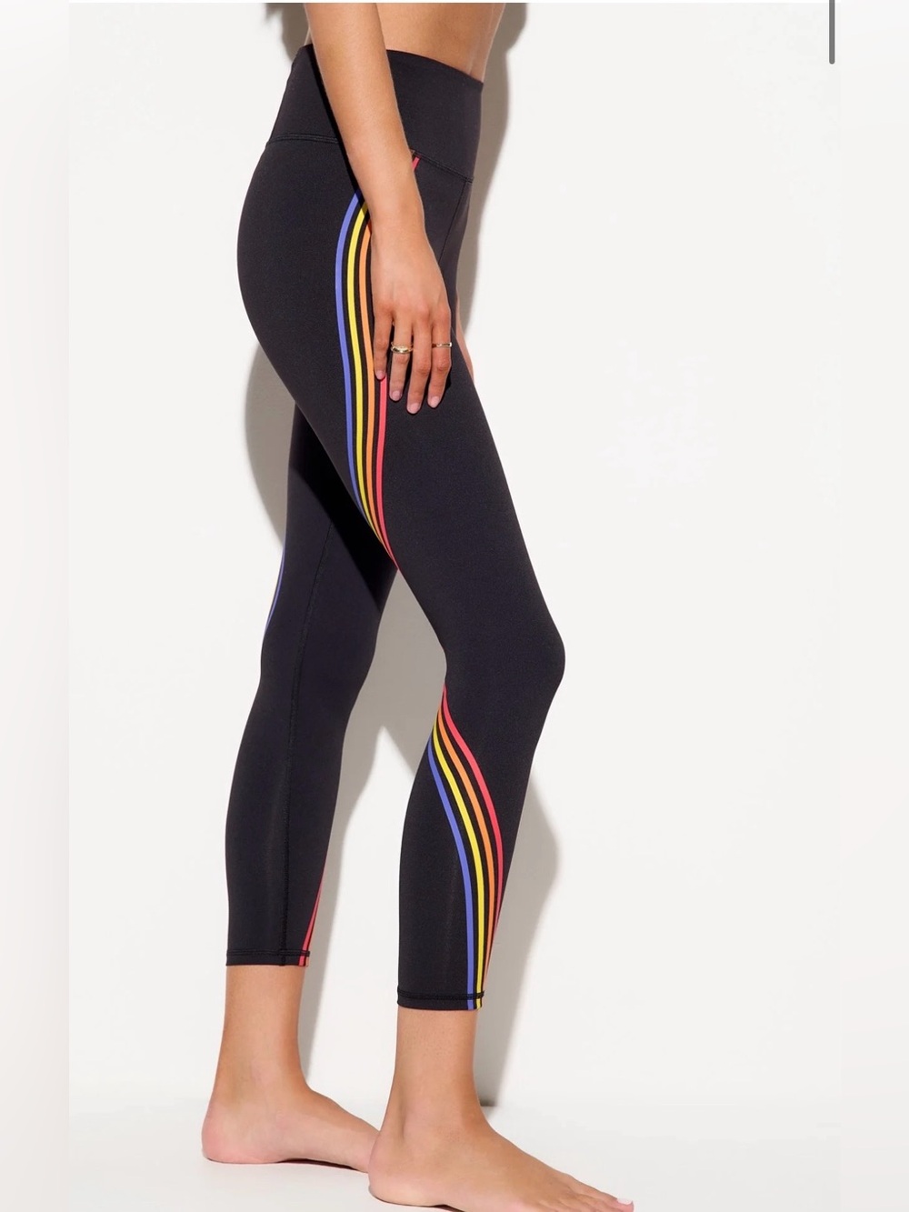 NWT Spiritual Gangster Nirvana Prism Stripe Lotus Leggings